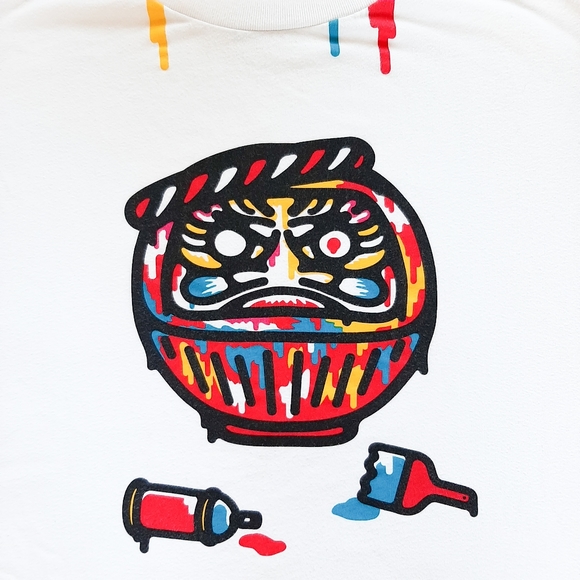 Uniqlo Nippon Omiyage abstract paint graphic tee